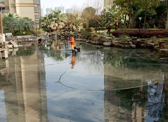 高县景观池淤泥清理